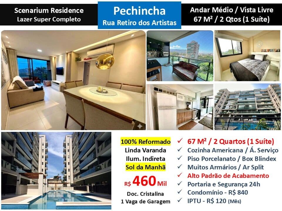 Apto JPA Pechincha Scenarium Residence 67M²
