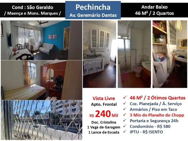 Apto JPA Pechincha Geremário Dantas São Geraldo 46M²