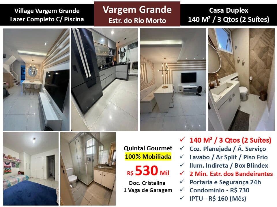 Casa Vargem Grande Village Vargem Grande 140M²