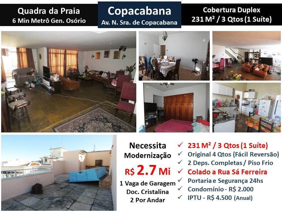 Apartamento em Rio de Janeiro - Copacabana