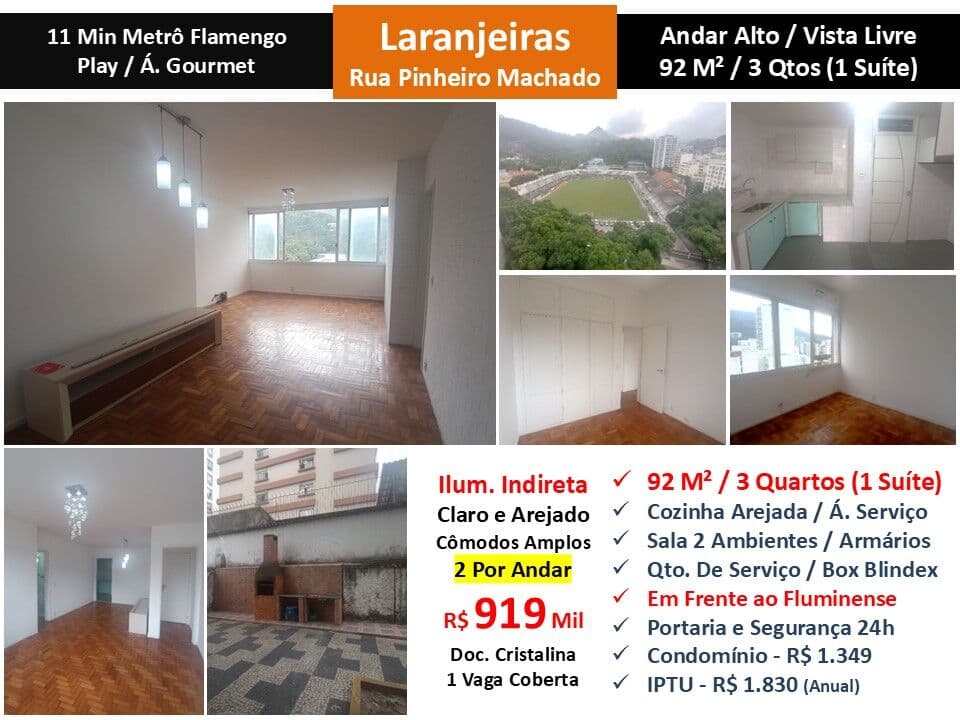 Apto Laranjeiras Pinheiro Machado 92M²