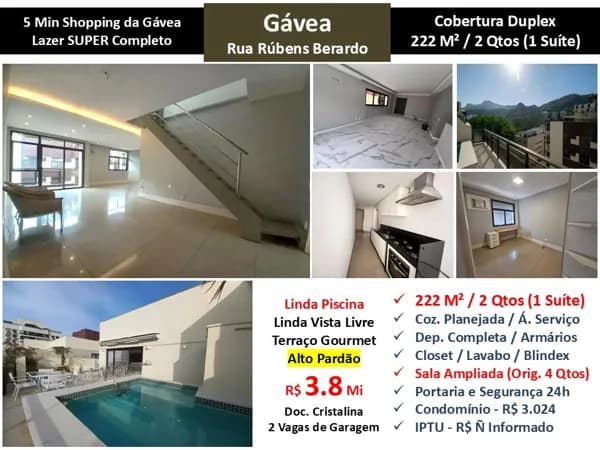 Cob Gávea Rúbens Berardo 222M²