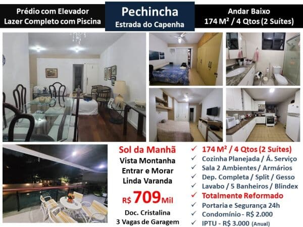 Apto JPA Pechincha Capenha 174M² 2