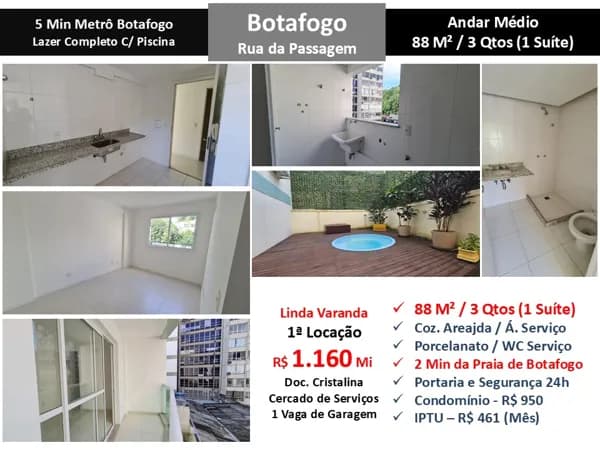 Apto Botafogo Passagem 88M²