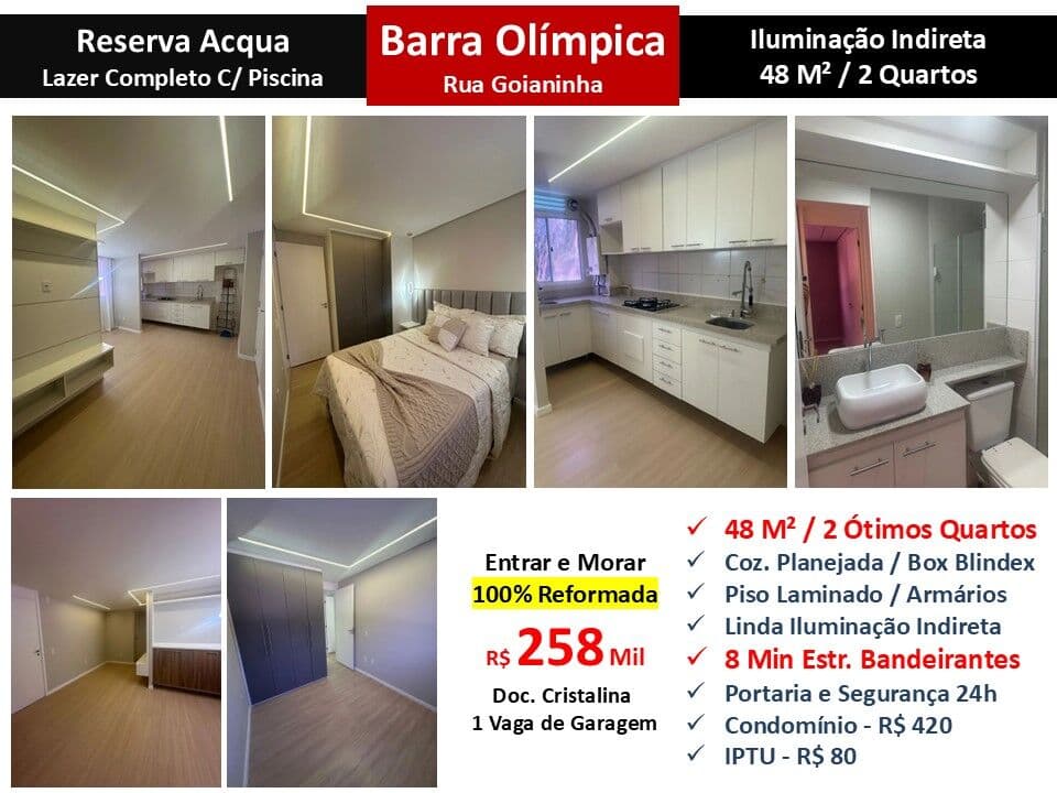 Apto Barra Olímpica Reserva Acqua 48M²