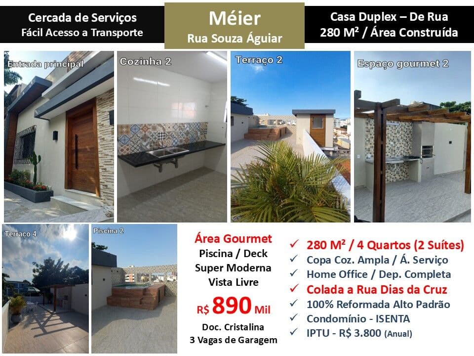Casa Méier Souza Águiar 280M²