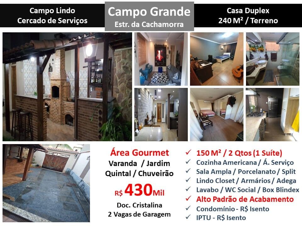 Casa Campo Grande Campo Lindo 150M²