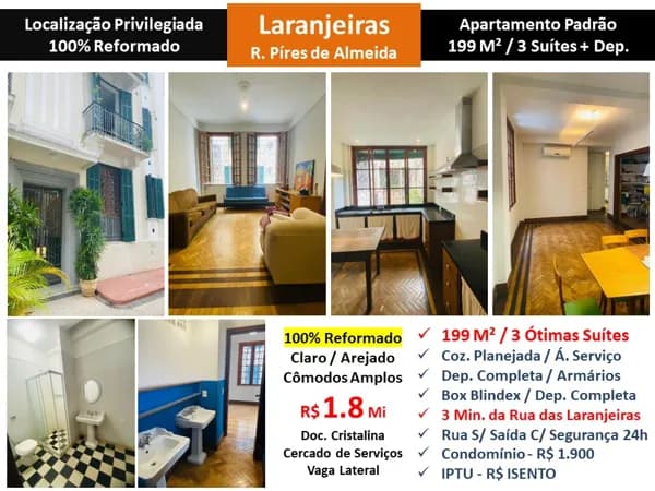 Apto Laranjeiras Pires de Almeida 199M²