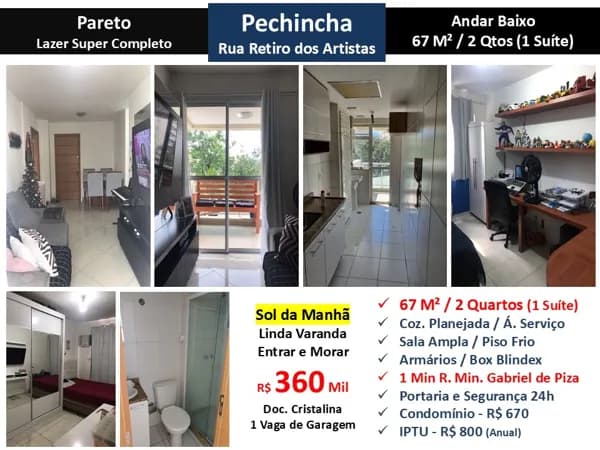 Apto JPA Pechincha Pareto 67M²