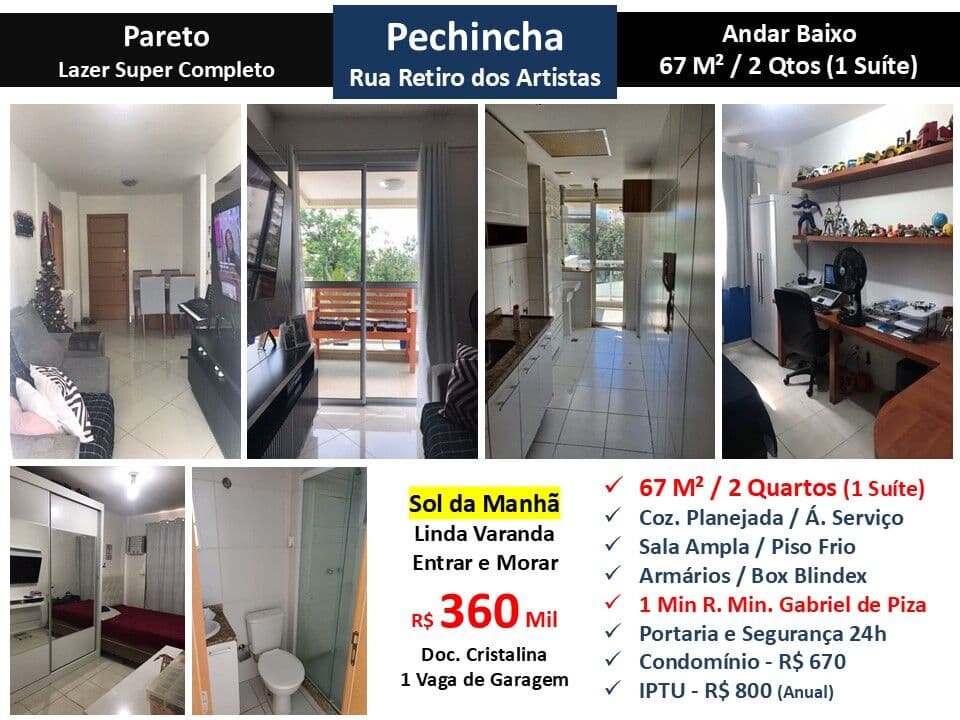 Apto JPA Pechincha Pareto 67M²