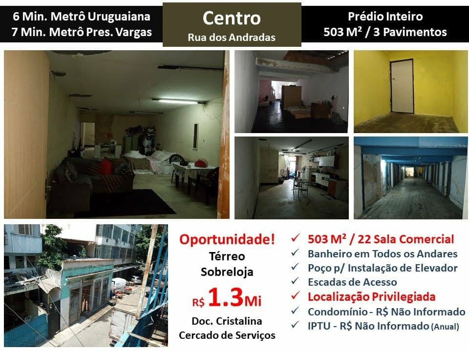 Prédio Centro Andradas 503M²
