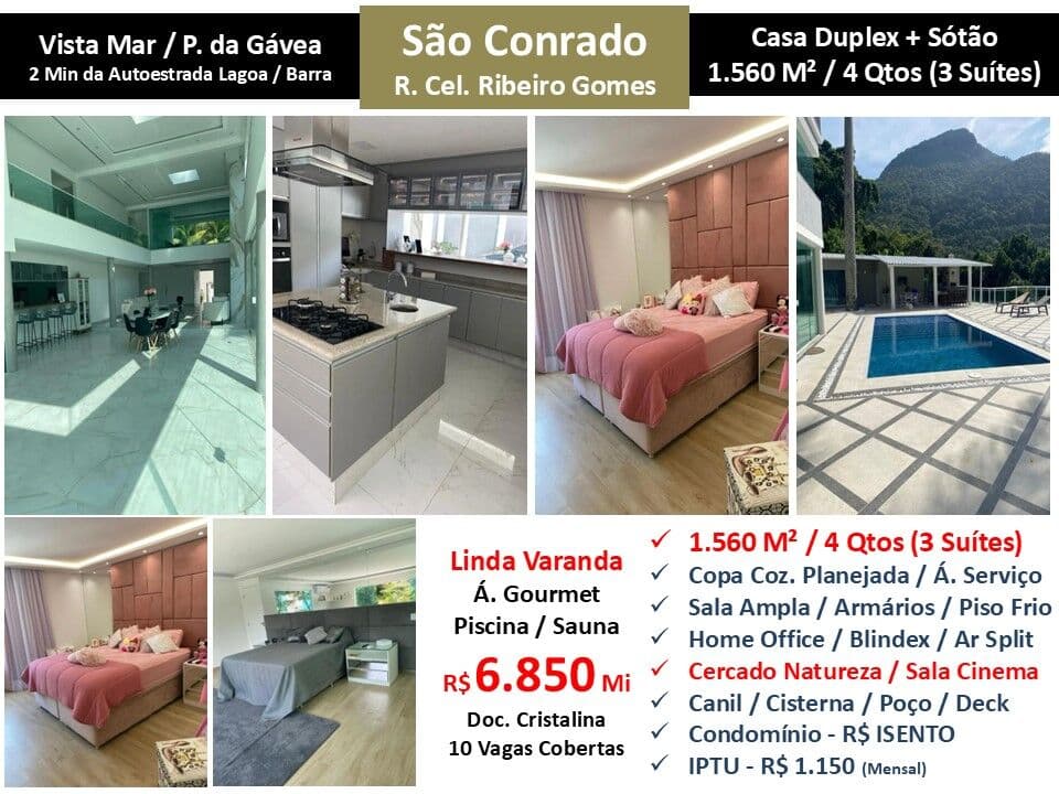 Casa São Conrado Ribeiro Gomes 1560M²