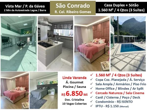 Casa São Conrado Ribeiro Gomes 1560M²