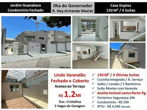 Casa Jardim Guanabara Ney Armando Meziat 150M²