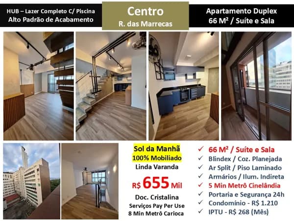Apto Centro Marrecas Hub 66M²