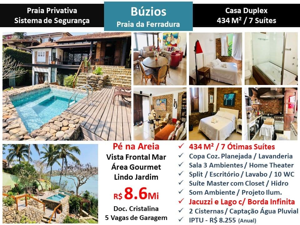 Casa Buzios Ferradura 434M²