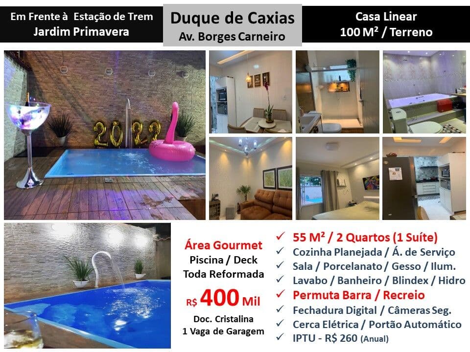 Casa Caxias Borges Carneiro 100M² Linear
