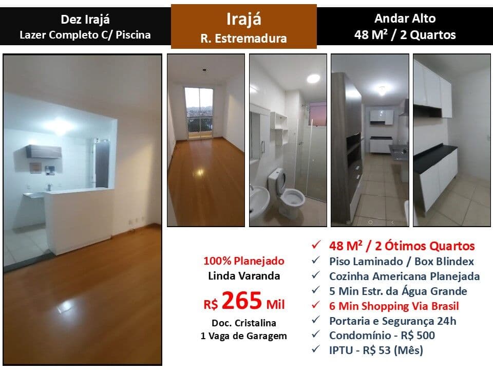 Apto Irajá Estremadura Dez Irajá 48M²