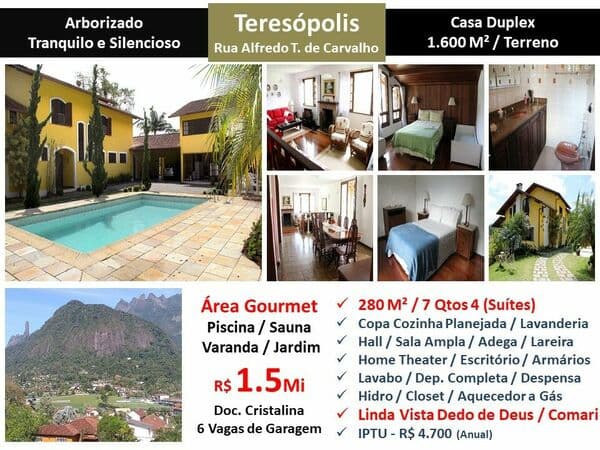 Casa Teresópolis Alfredo T. de Carvalho 280M²