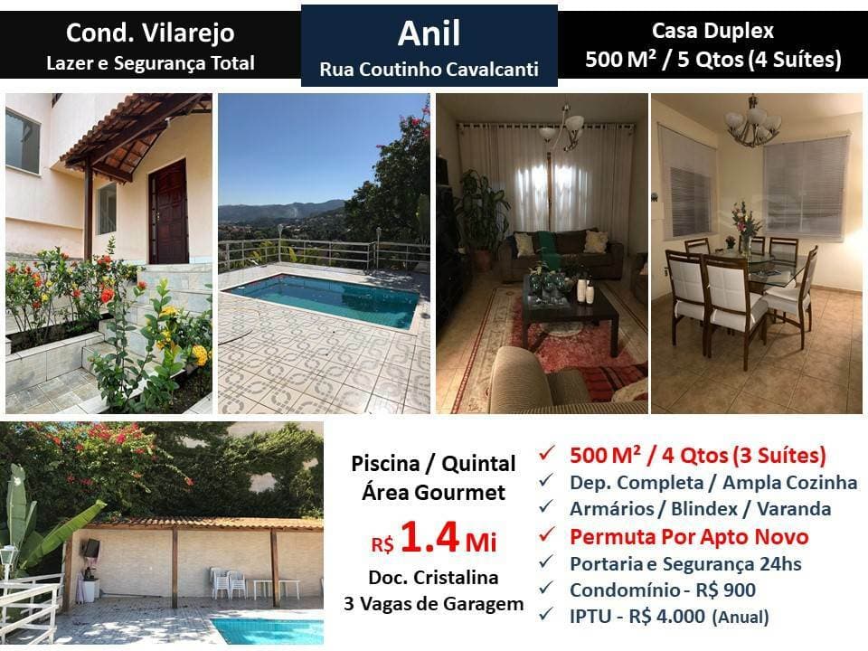 Casa JPA Anil Vilarejo 500M²