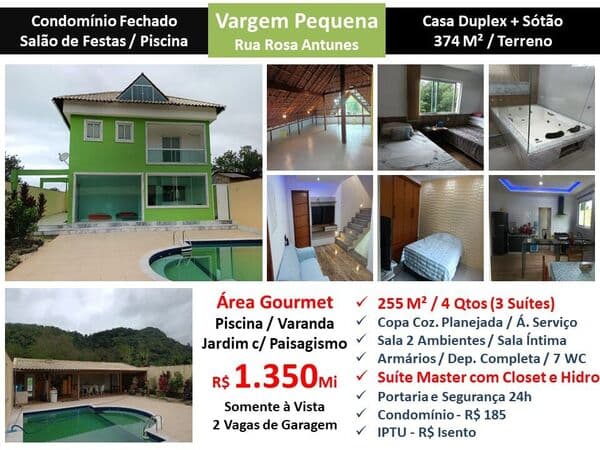 Casa Vargem Pequena Rosa Antunes 255M²