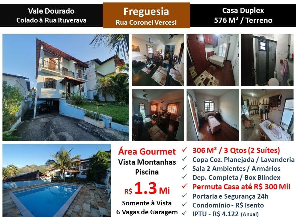 Casa JPA Freguesia Vale Dourado 306M²