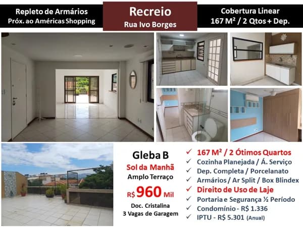 Cob Recreio Gleba B Ivo Borges 167M² Linear