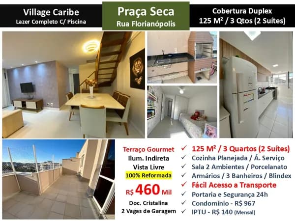 Cob JPA Praça Seca Florianópolis Village Caribe 125M²