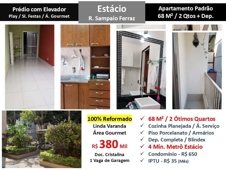 Apto Estácio Sampaio Ferraz 68M²