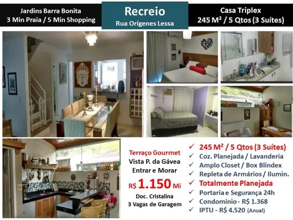 Casa Recreio Barra Bonita Jardins Barra Bonita 245M²