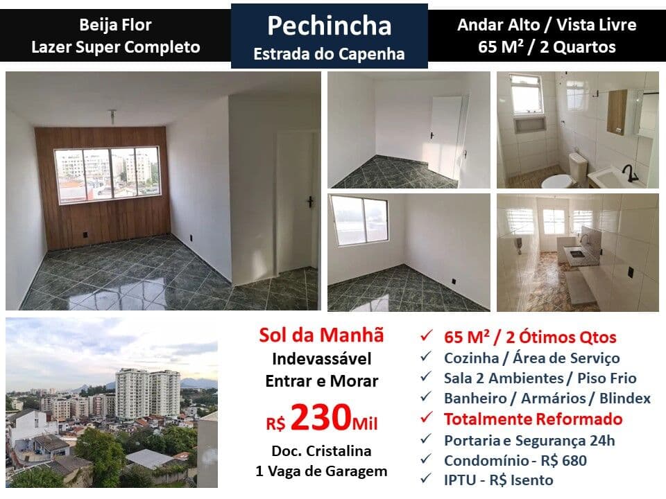 Apto JPA Pechincha Beija Flor 65M²