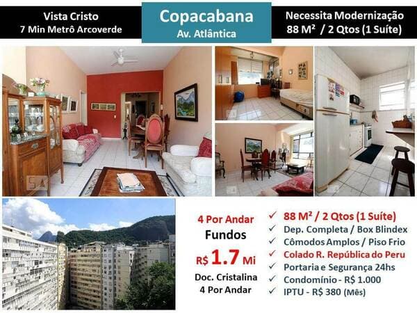 Apartamento em Rio de Janeiro - Copacabana