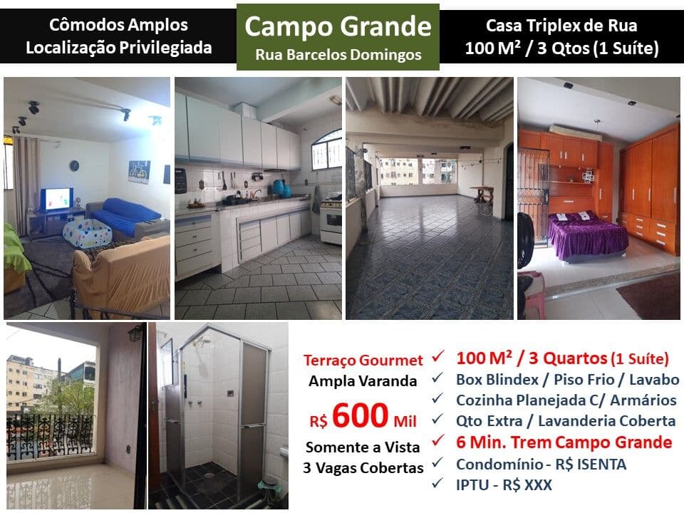 Casa Campo Grande Barcelos Domingos 100M²