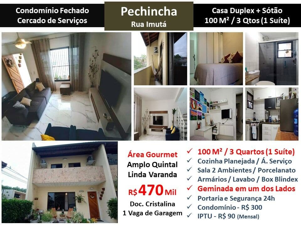 Casa JPA Pechinhca Imuta 100M²