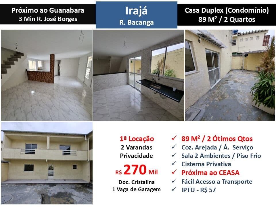 Casa Irajá Bacanga 89M²