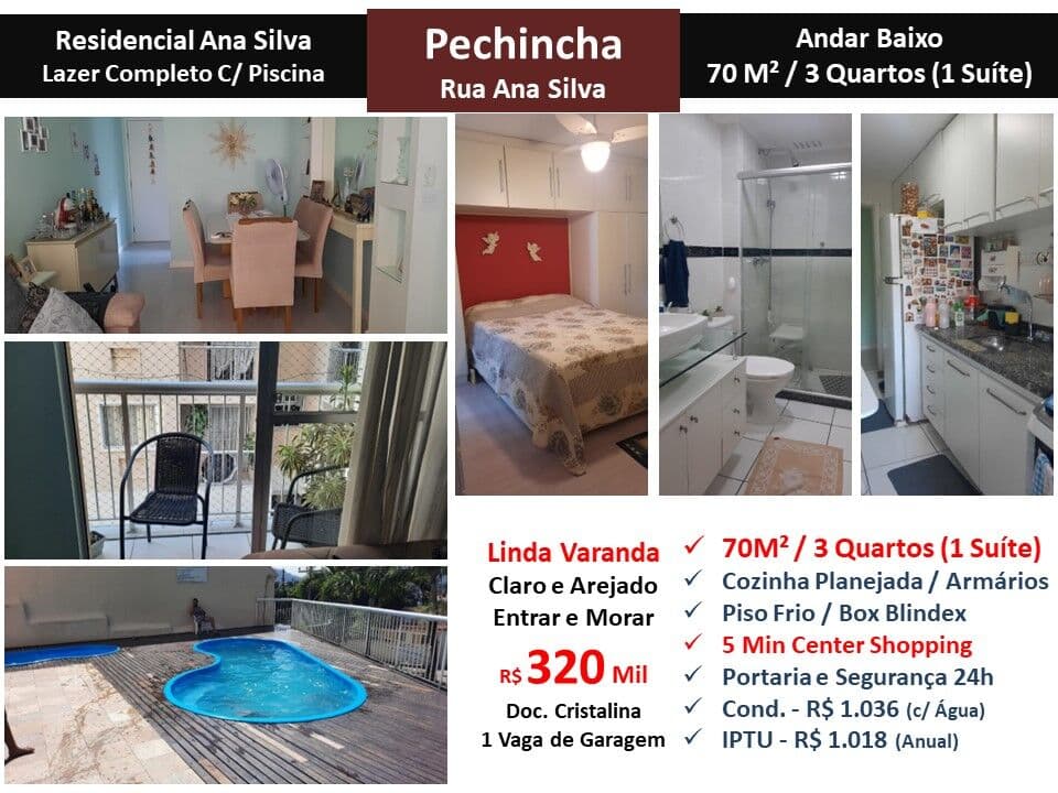 Apto JPA Pechincha Residencial Ana Silva 70M²