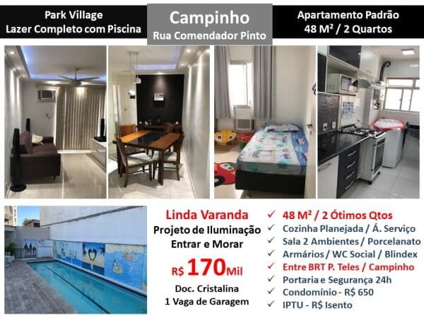 Apto JPA Campinho Park Village 48M² 2
