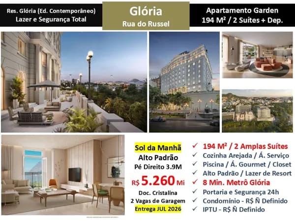 Apto Glória Res. Glória 194M² Garden