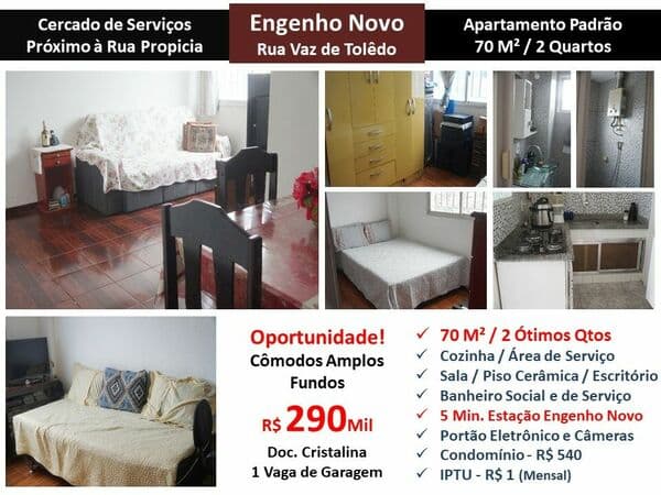 Apto Eng. Novo Vaz de Toledo 70M²