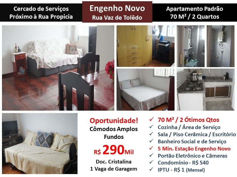Apto Eng. Novo Vaz de Toledo 70M²