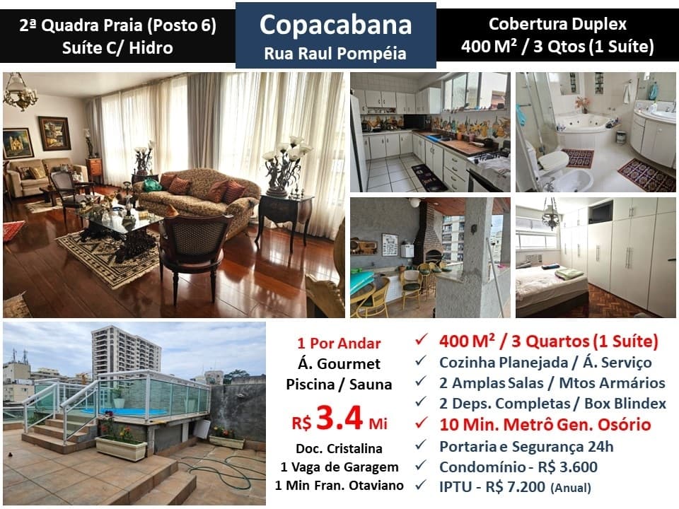 Cob Copacabana Raul Pompeia 400M²