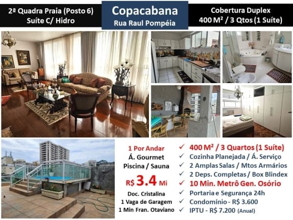 Cob Copacabana Raul Pompeia 400M²