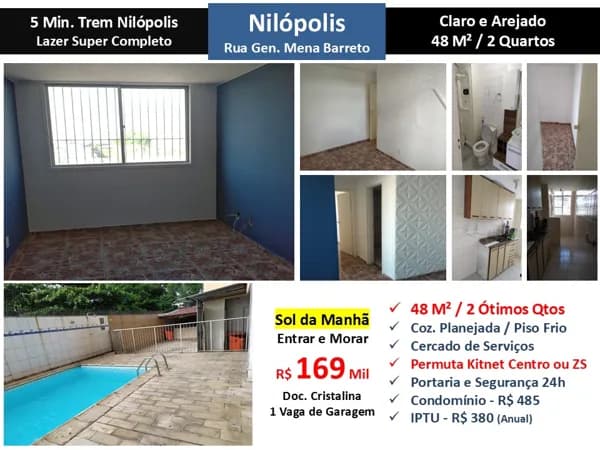 Apto Nilópolis Mena Barreto 48M²