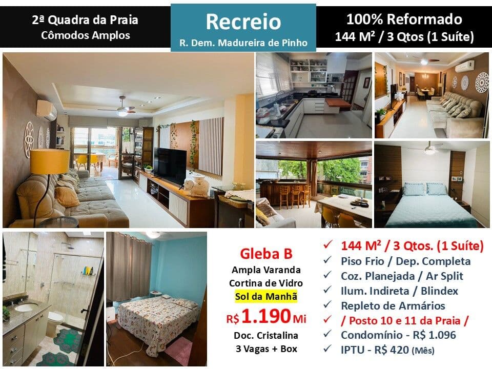 Apto Recreio Gleba B Venâncio Veloso 114M²