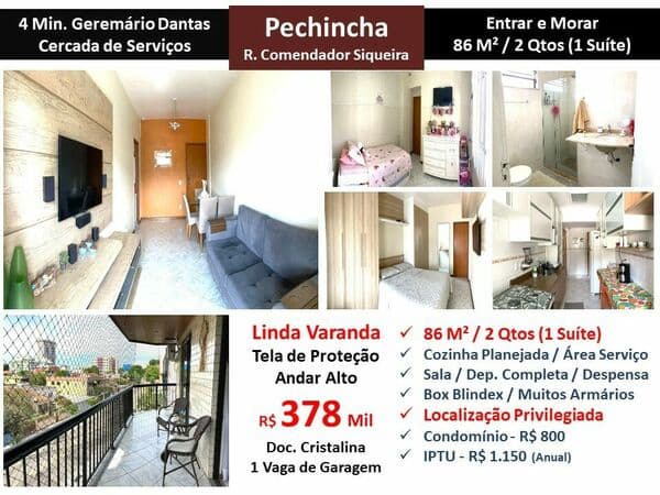 Apto JPA Pechincha Comendador Siqueira 86M²