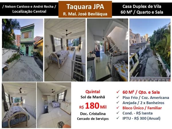Casa JPA Taquara Mal. José Beviláqua 60M²