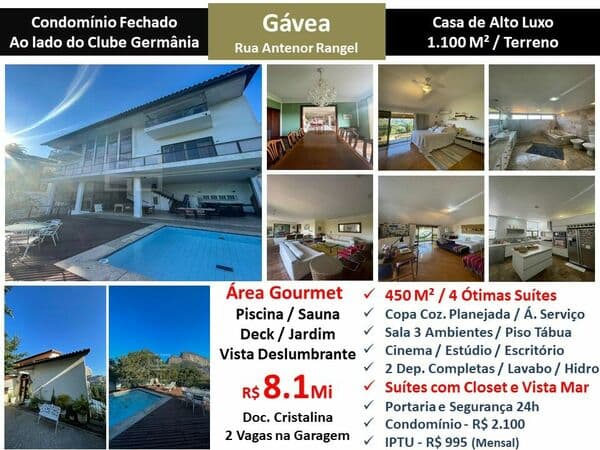Casa Gávea Antenor Rangel 450M²