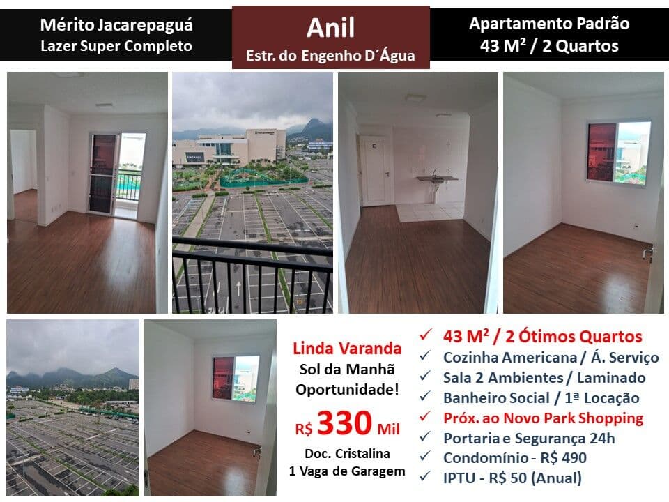 Apto JPA Anil Mérito 43M²