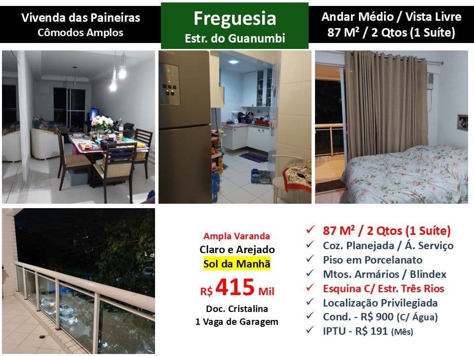 Apto JPA Freguesia Vivenda das Paineiras 87M²