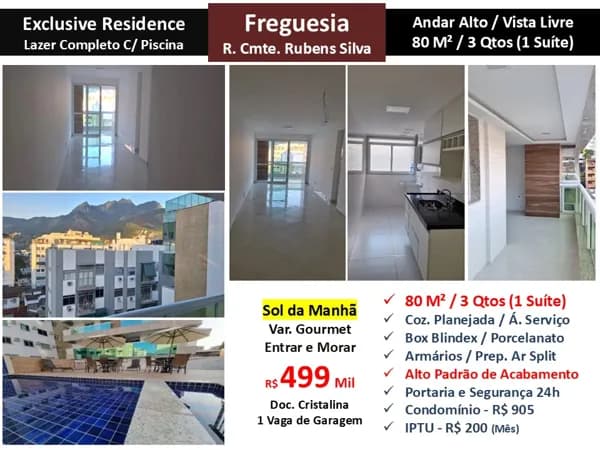 Apto JPA Freguesia Rubens Silva Exclusive Residence 80M²